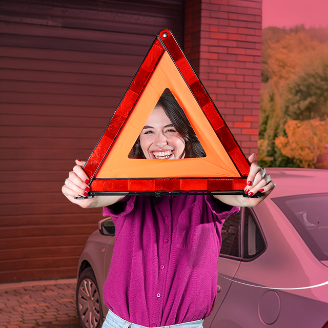 Immagine triangolo emergenza stradale