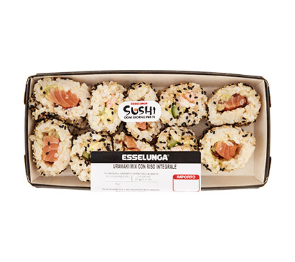  Uramaki mix con riso integrale