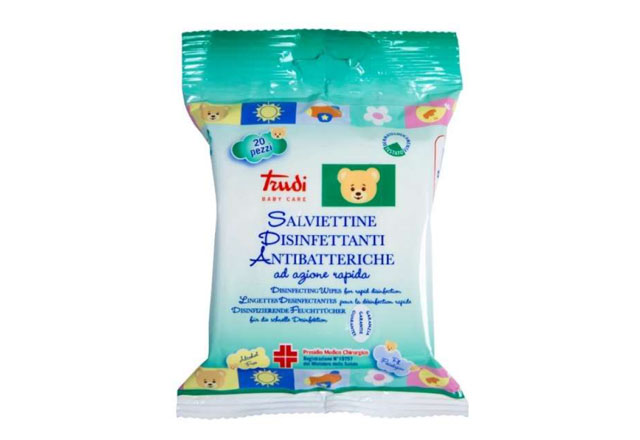 trudi baby care salviette disinfettanti antibatteriche