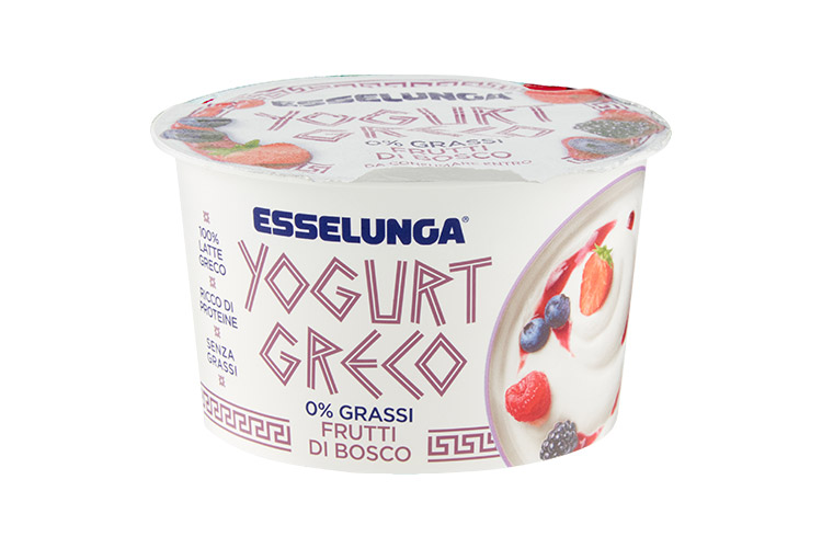 yogurt greco frutti di bosco 0% - esselunga