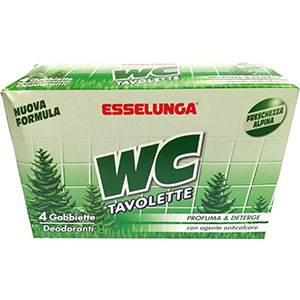 Esselunga tavolette WC pino