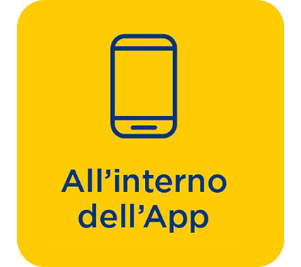  All'interno dell'app
