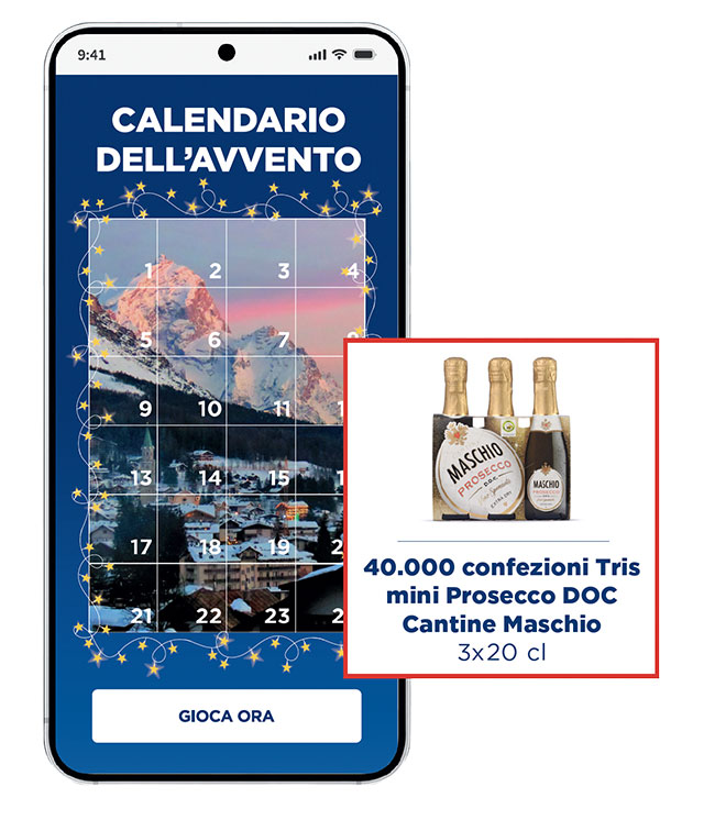     40.000 confezioni Tria mini Prosecco DOC Cantine Maschio - 3x20 cl