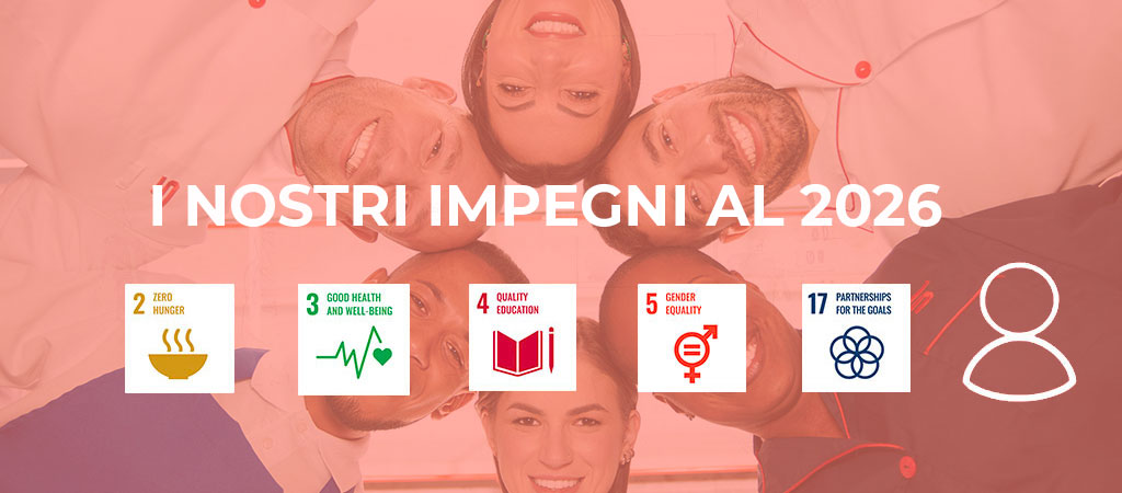 I nostri impegni al 2025: zero hunger, good health and well-being, quality education, gender equality, partnerships for the goal